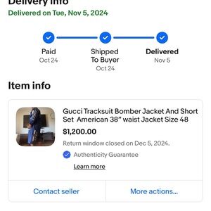 Gucci Men's designer clothing jacket and shorts